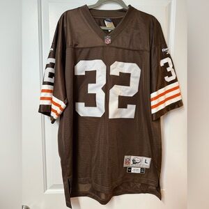 Reebok NFL Cleveland Browns Jim Brown Gridiron Classic Retro Jersey Size- L